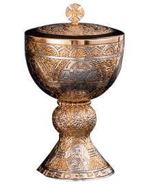 Tassilo Covered Ciborium|- 21 cm. High x 12,7 cm. Ø Cup