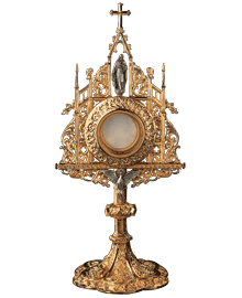 Sacred Heart Monstrance | 51 cm. High x 21,6 cm. Wide