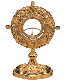 Ostensorium | 9-1/2"| Gothic Design | 24,1 cm. High - 9"1/2 High
