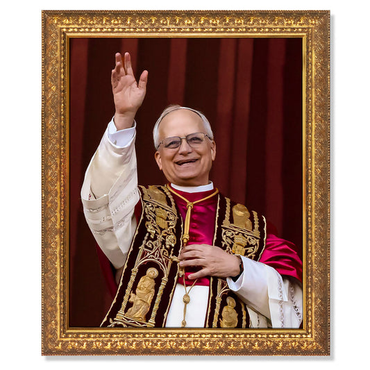 Framed Print of Pope Leo XIV 12 x 16 Portrait