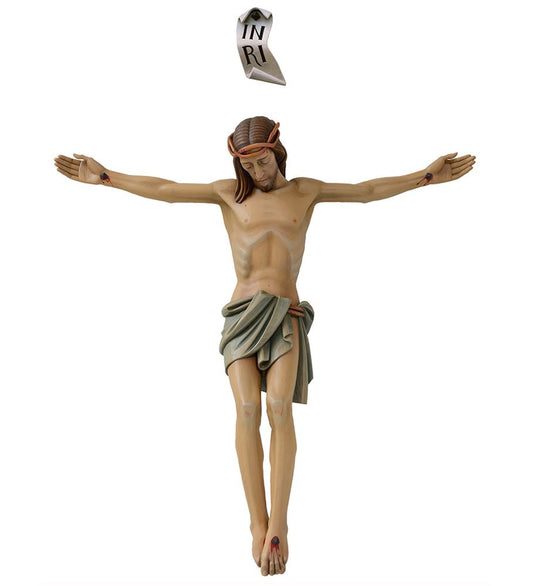Hand Carved Lindenwood Corpus with INRI from Italy