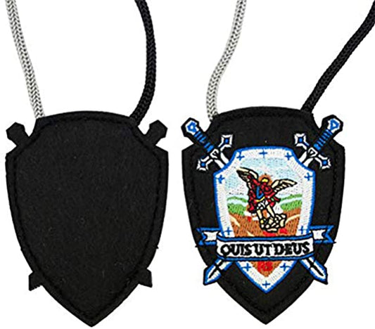 Authentic Catholic Scapular - 100% Wool (Saint Michael Shield Scapular)